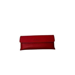 Guess Red Pebbled Leather Glasses Case